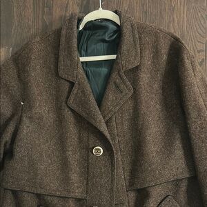 Men’s Brown Wool Coat